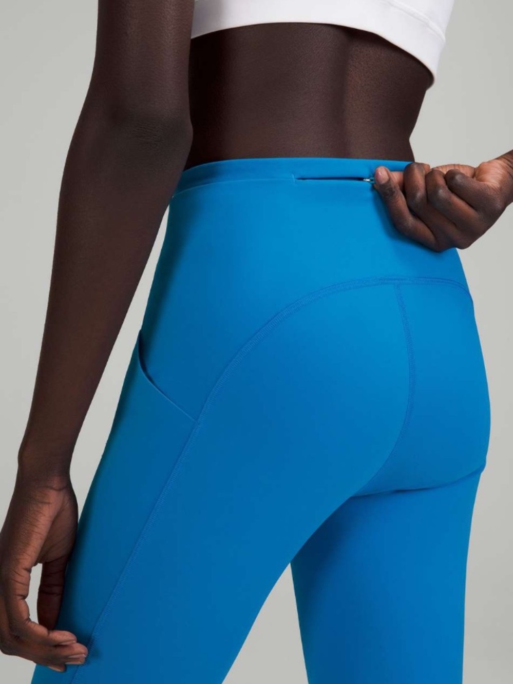 Lululemon Swift Speed High-Rise Crop 21" Blue Poolside Size 4 W6CBKS - Picture 4 of 16